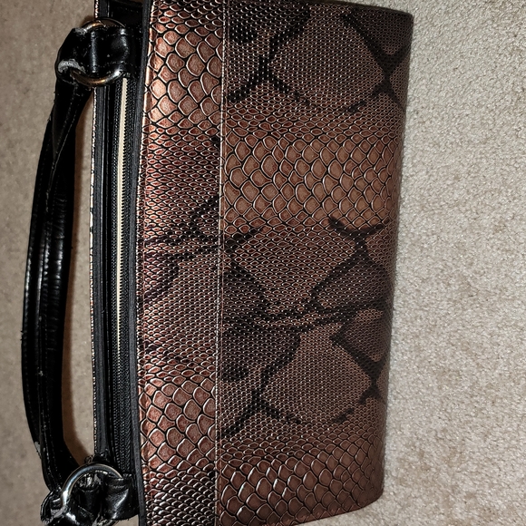 MICHE Snakeskin Embossed Magnetic Shell for the Classic Bag Bronze Black - Picture 11 of 11